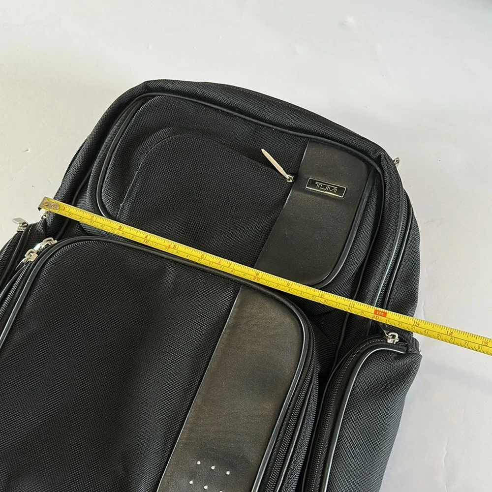 Tumi Black Backpack with Structured Design